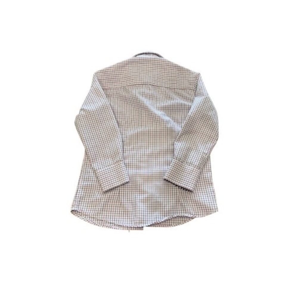 Elie Boys White Check Slim Fit‎ Button Down Dress Shirt Sz Small - Picture 2 of 4
